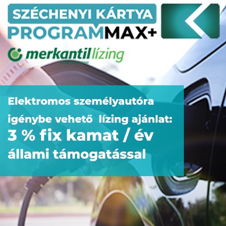 Széchenyi Lízing MAX+ elektromos személyautóra